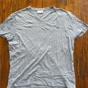 Lacoste Men's Blue V-Neck T-Shirt